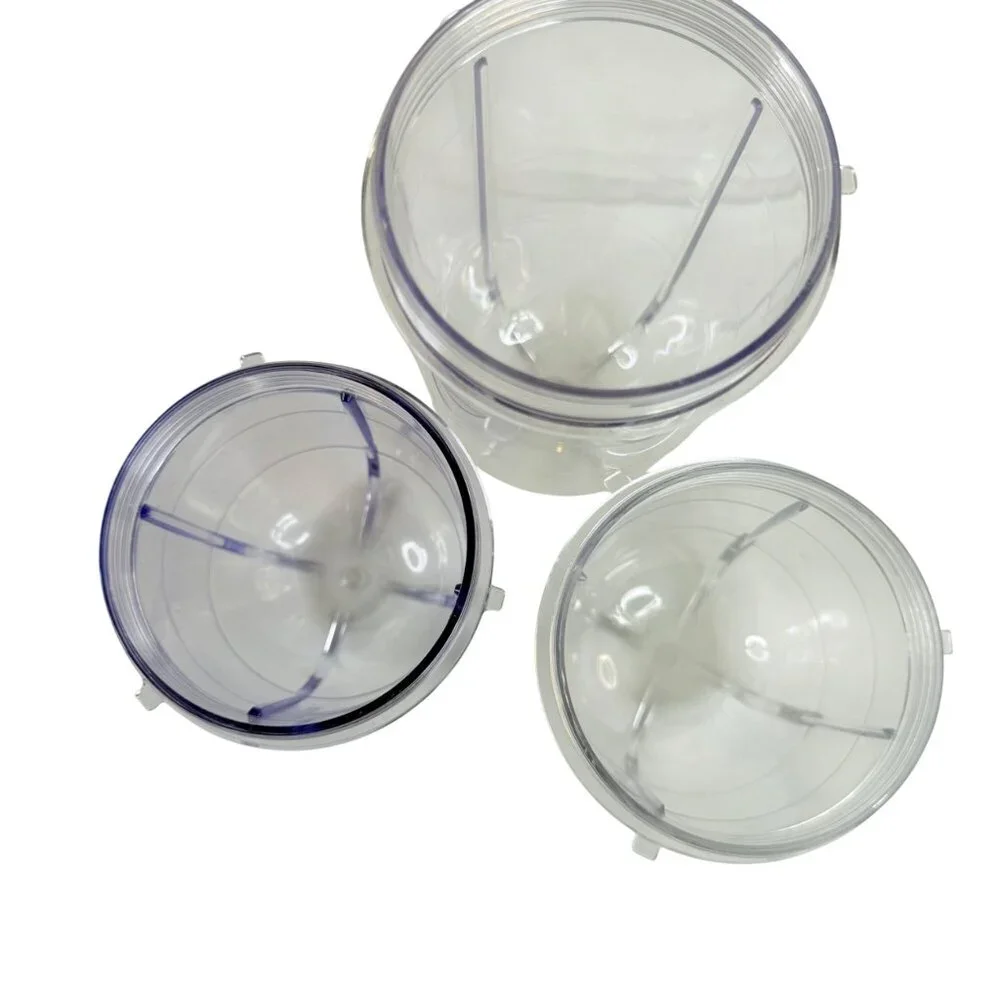 18 Piece Mixed Lot Magic‎ Bullet Replacement Parts Cups Lids Blades Rings